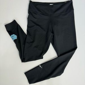 Nike One All-In Mid-Rise Black UNC Training Leggings AJ8827-010 XL 25”